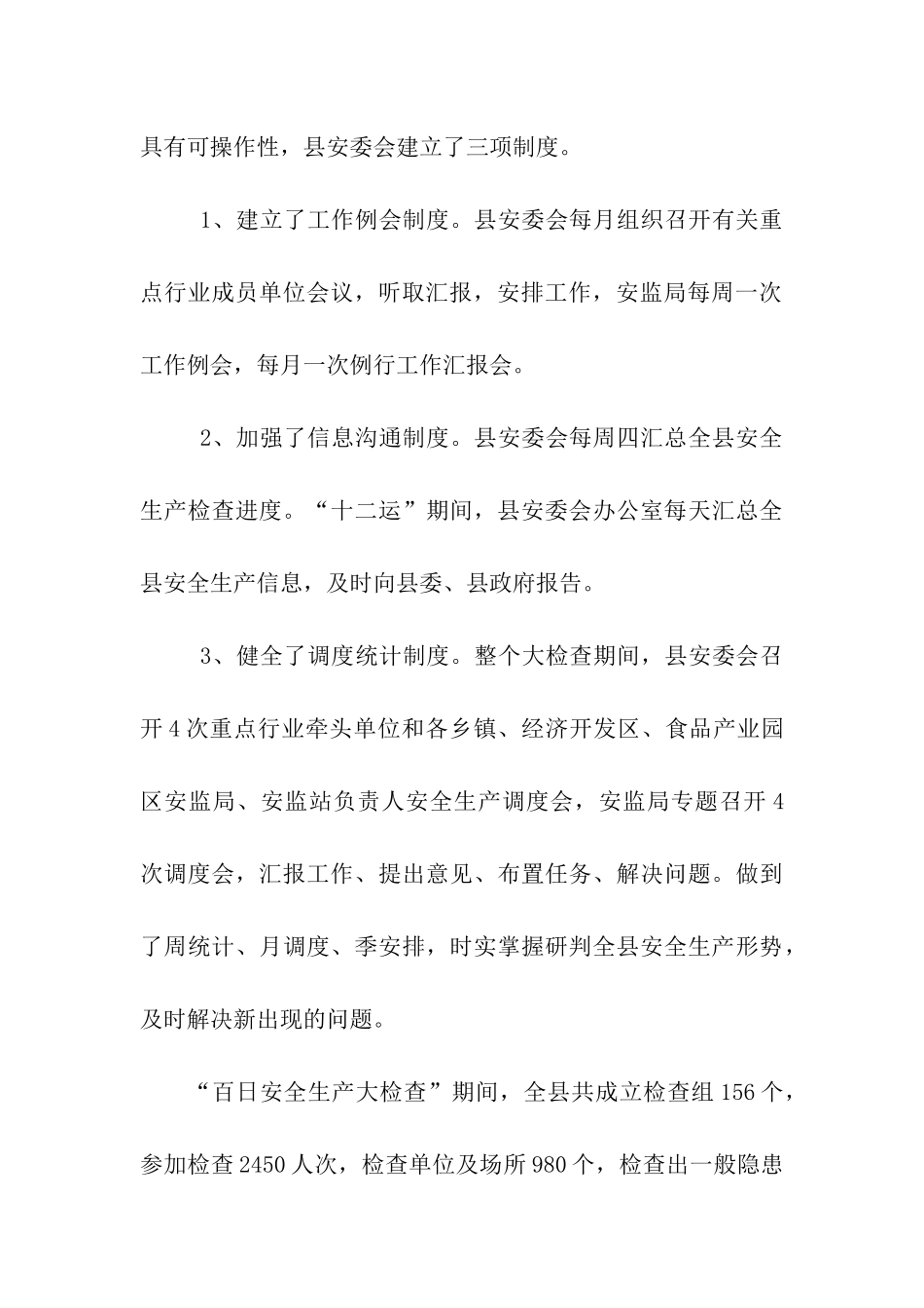 县“百日安全生产大检查”工作总结_第3页