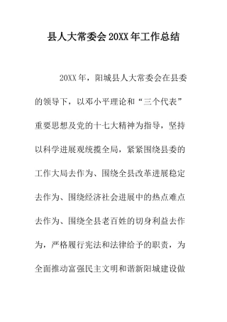 县人大常委会2025年工作总结--精编范文