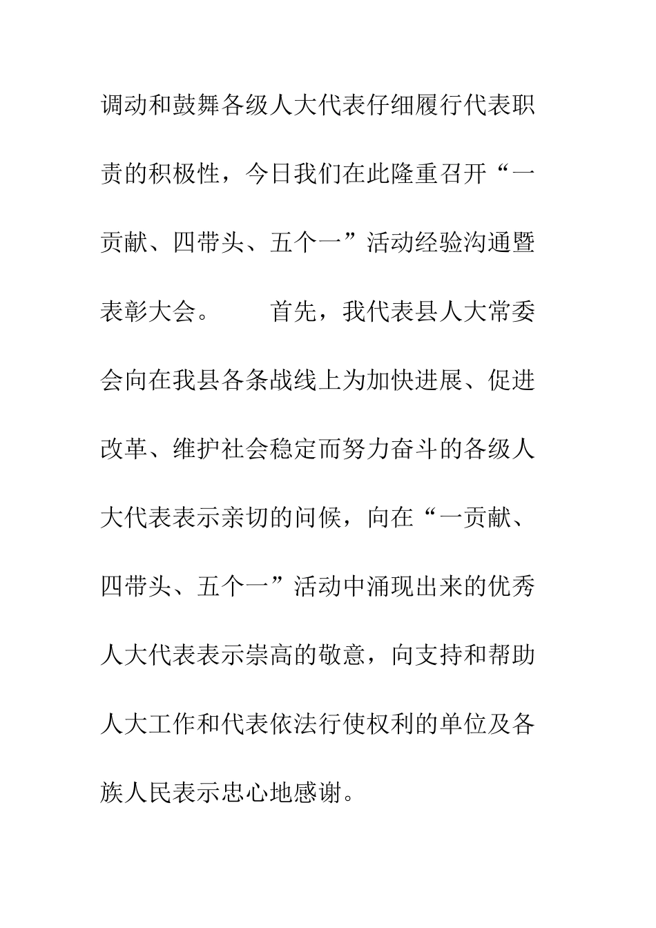 县人大常委会主任在代表表彰大会上的讲话--精编范文_第2页