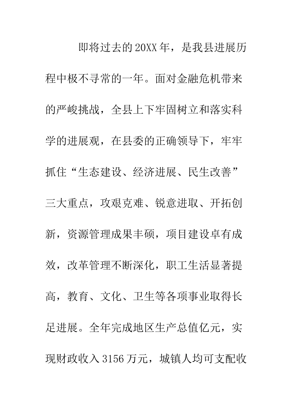 县领导新年致辞--精编范文_第2页