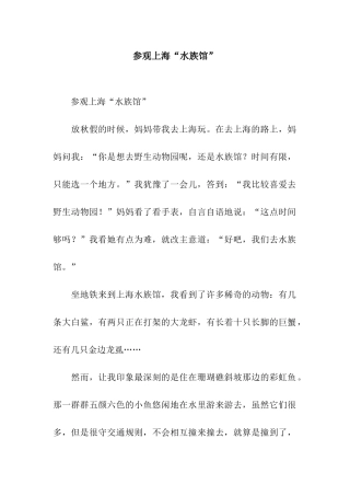 参观上海“水族馆”-5