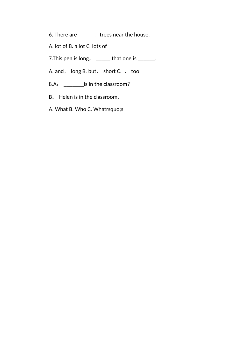 年五年级英语期末考试试卷_第2页