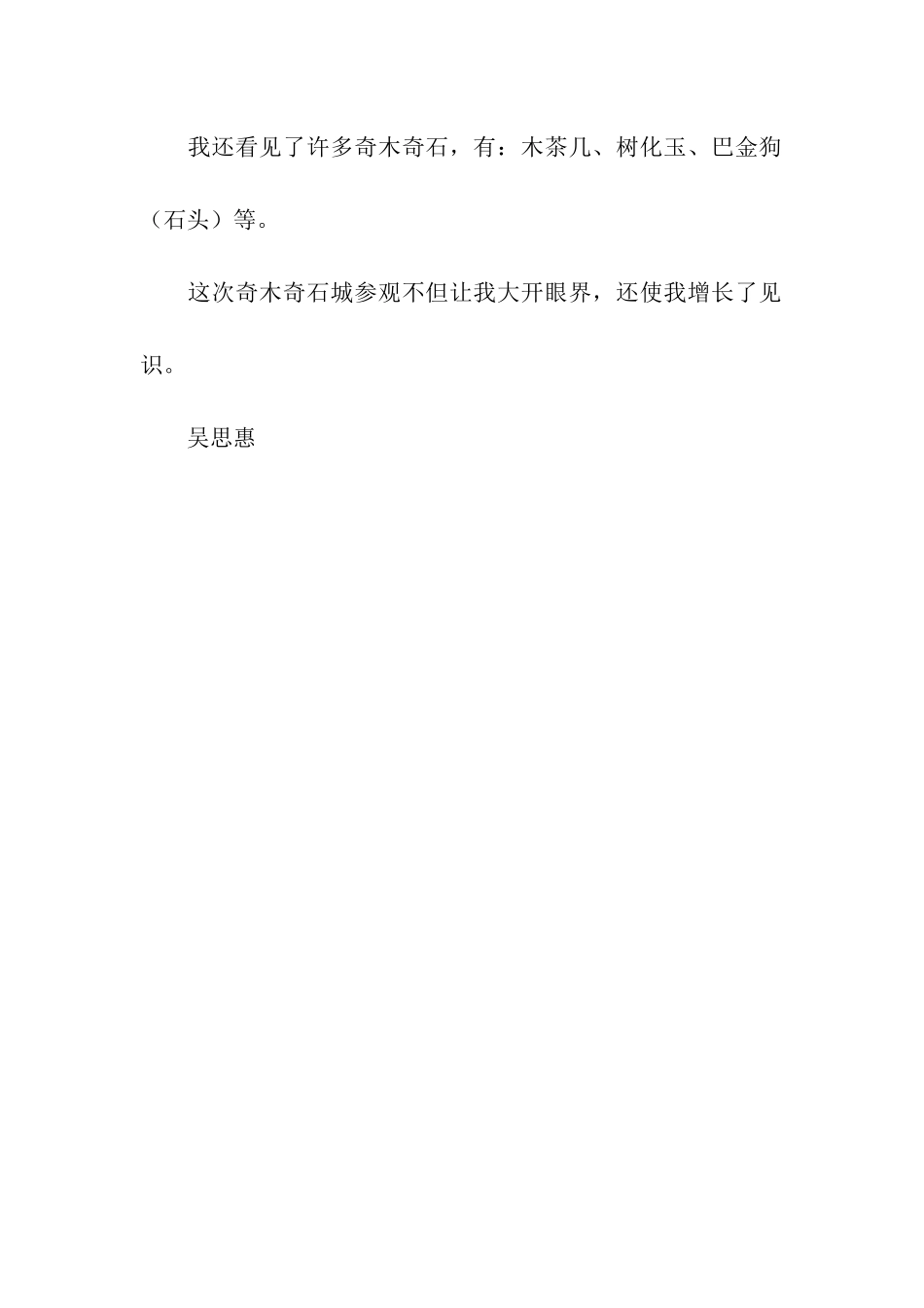 参观奇木奇石城_第2页