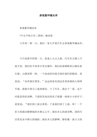 参观紫坪铺水库