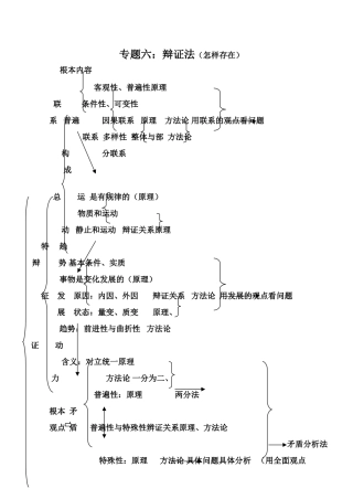 专题六辩证法（怎样存在）