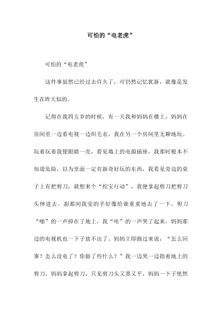可怕的“电老虎”