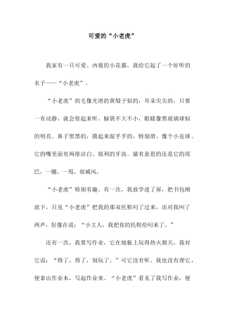 可爱的“小老虎”-3