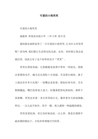 可爱的小狗笑笑-3