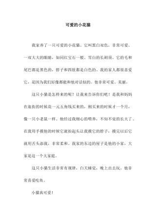 可爱的小花猫-6