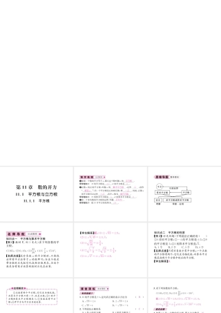 11.1.1  平方根
