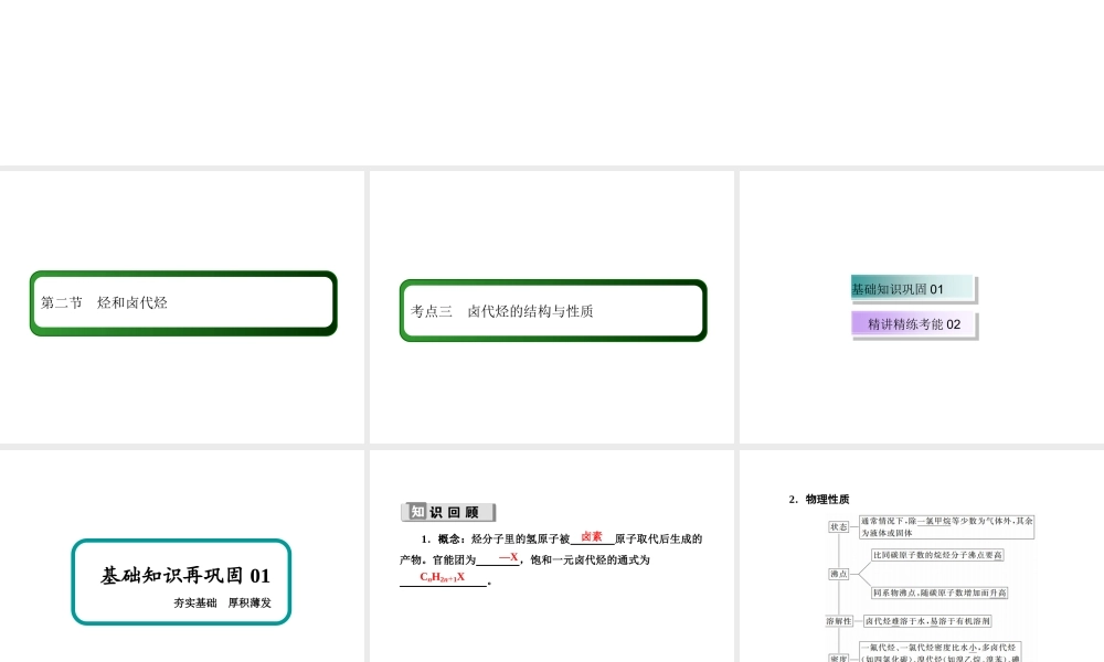 11-2-3考点三　卤代烃的结构与性质