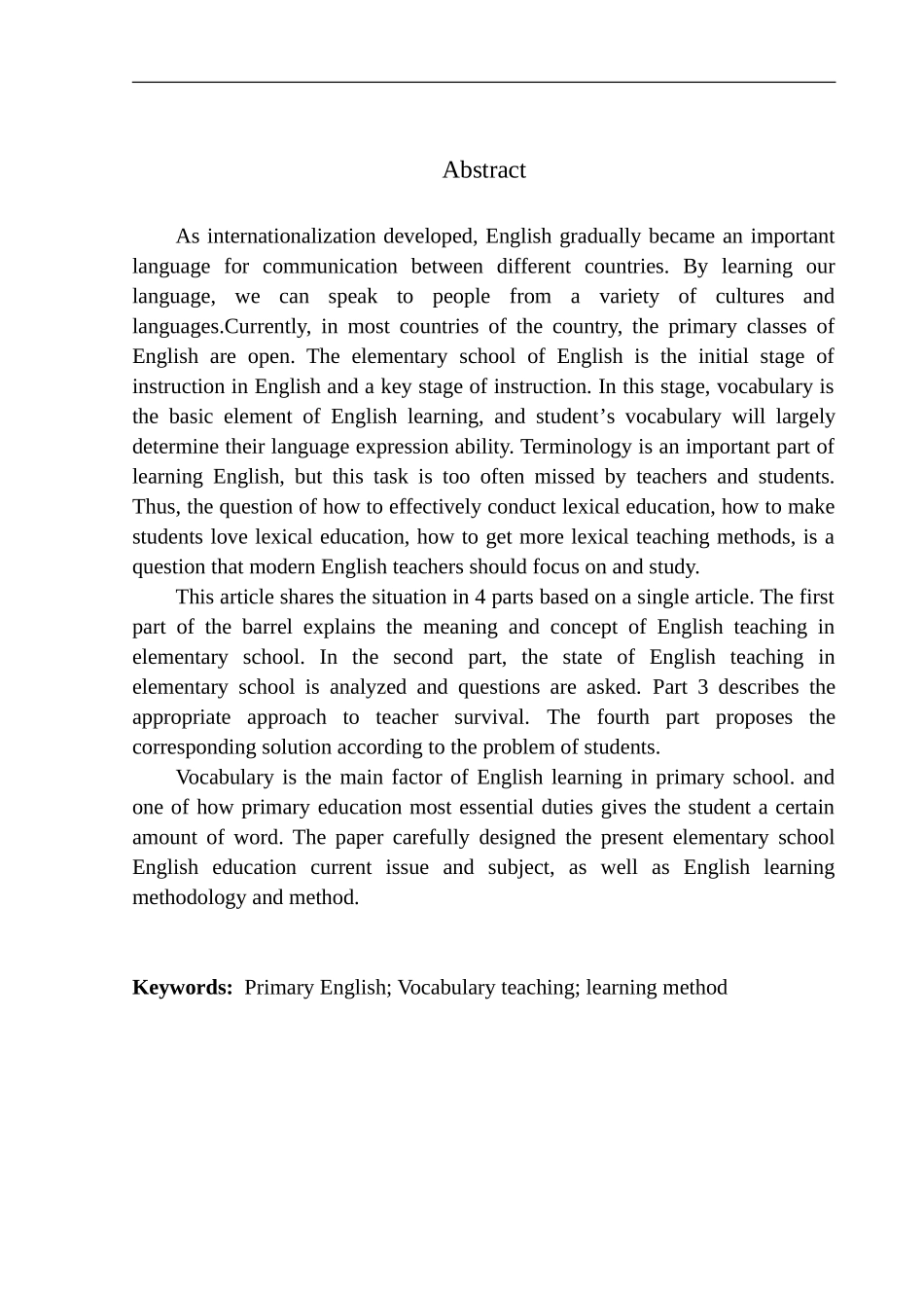 On Teaching and Learning of English Vocabulary in Primary School_第2页