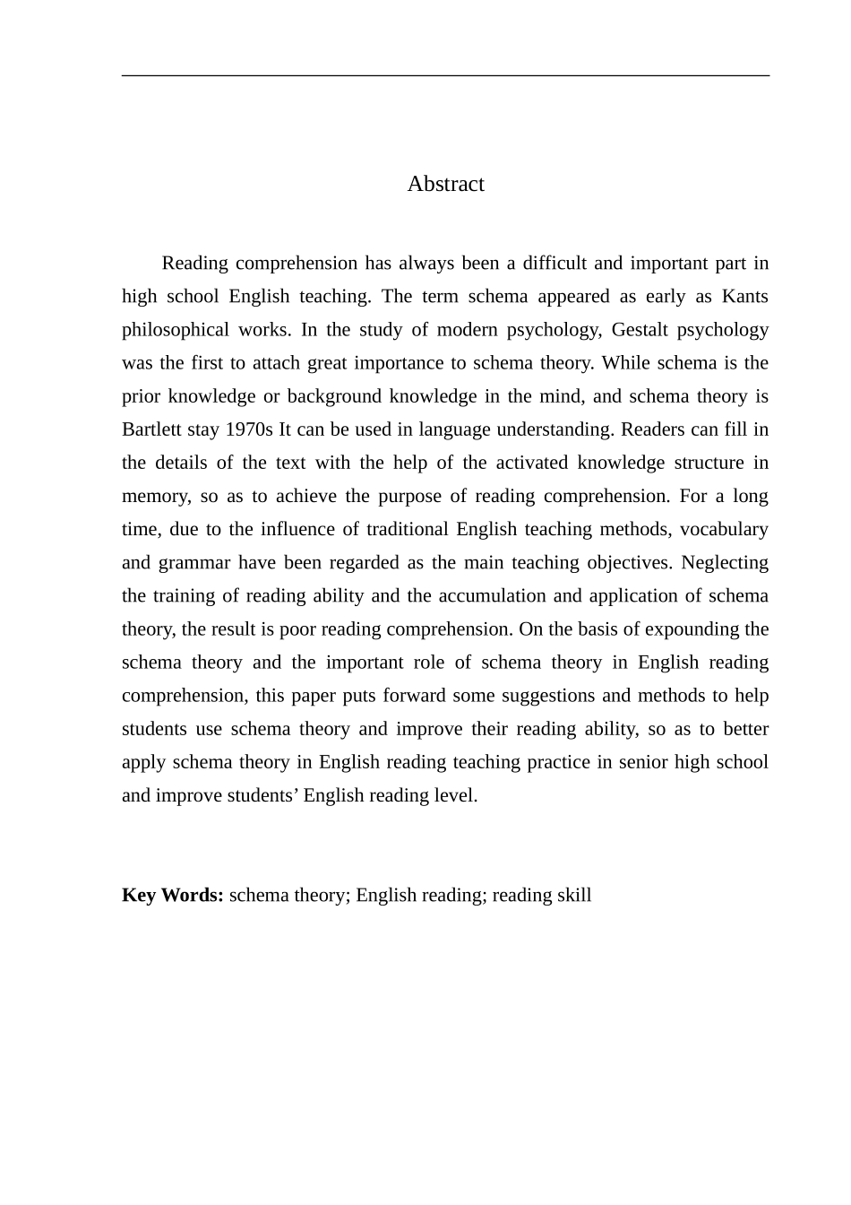 本科毕业设计（论文）The Application of Schema Theory in High School English Reading Teaching _第2页
