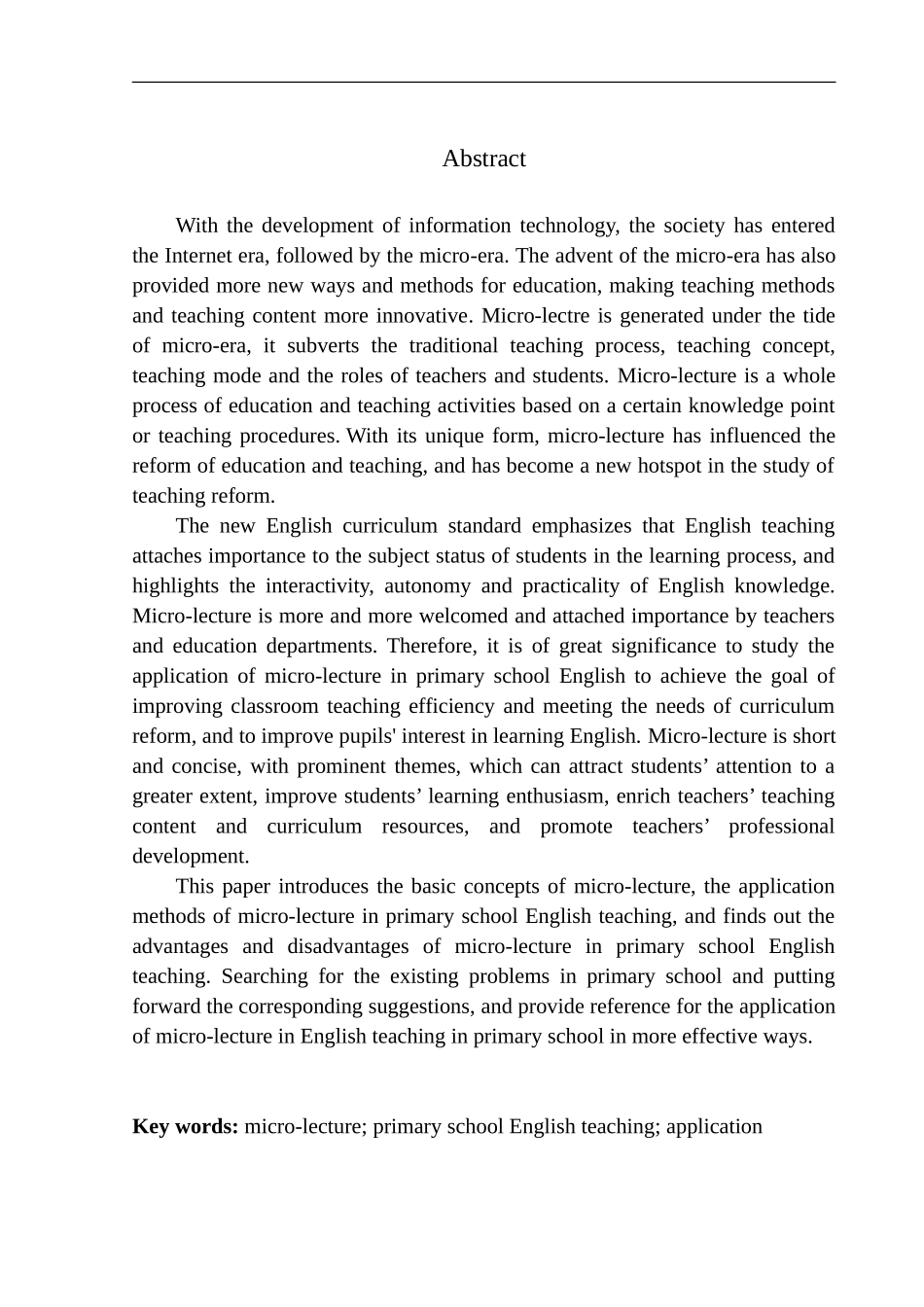本科毕业设计（论文）The Application of_Micro-Lecture in Primary School English Teaching_第2页