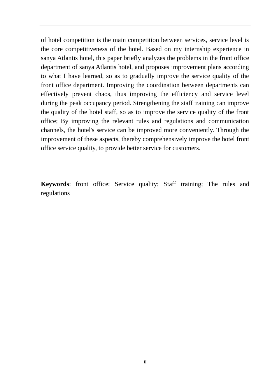高星级酒店前厅运营现状—以三亚亚特兰蒂斯为例_第3页