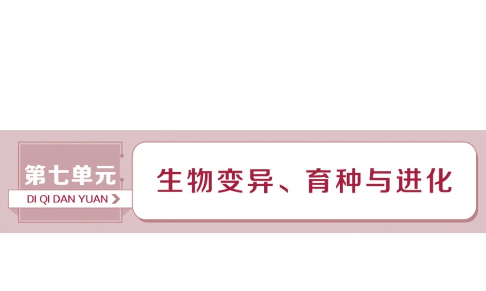 1  第22讲　基因突变和基因重组