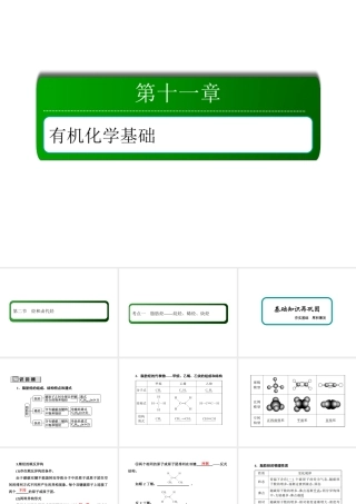 11-2-1考点一　脂肪烃——烷烃、烯烃、炔烃