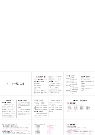 12《诗经》二首