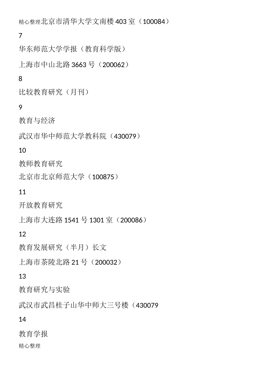 教育学CSSCI 期刊(37种)_第3页