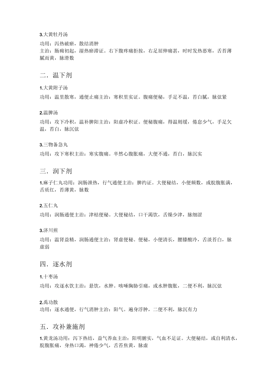 方剂学功用与主治完整版_第3页