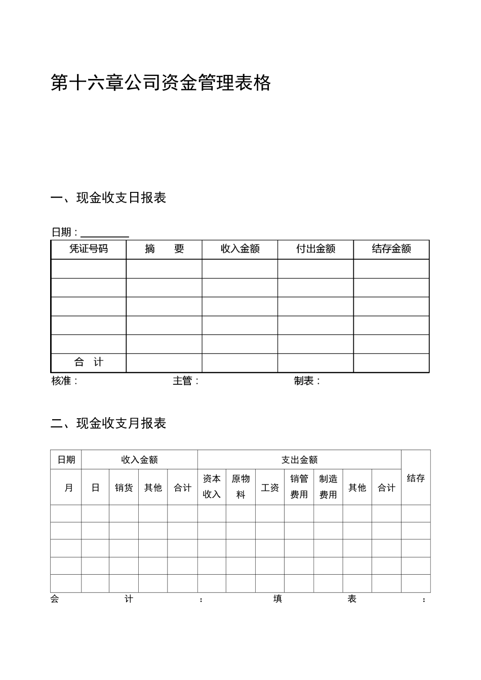 公司资金管理表格_第1页