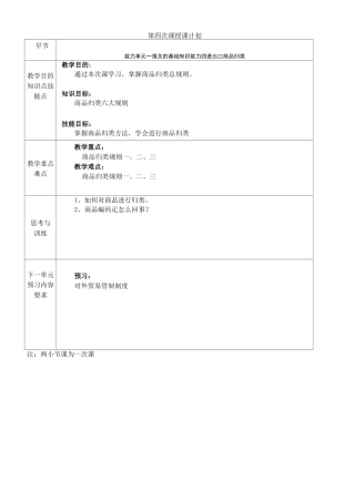 (完整版)《进出口报关实务》电子教案04进出口商品归类