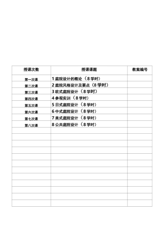 庭院设计课程教案