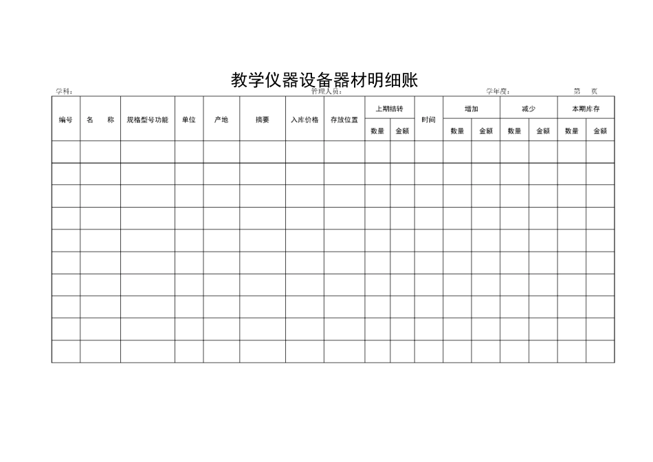 中小学教学仪器设备器材账册样表_第2页
