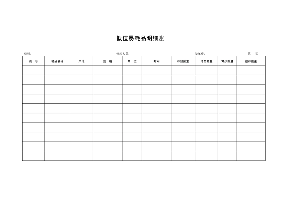 中小学教学仪器设备器材账册样表_第3页