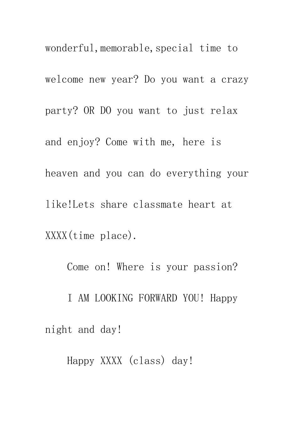 同学英文邀请函范文--精编范文_第2页