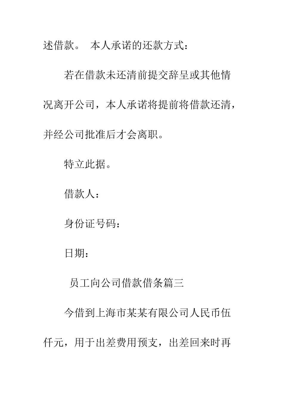 员工向公司借款借条--精编范文_第3页
