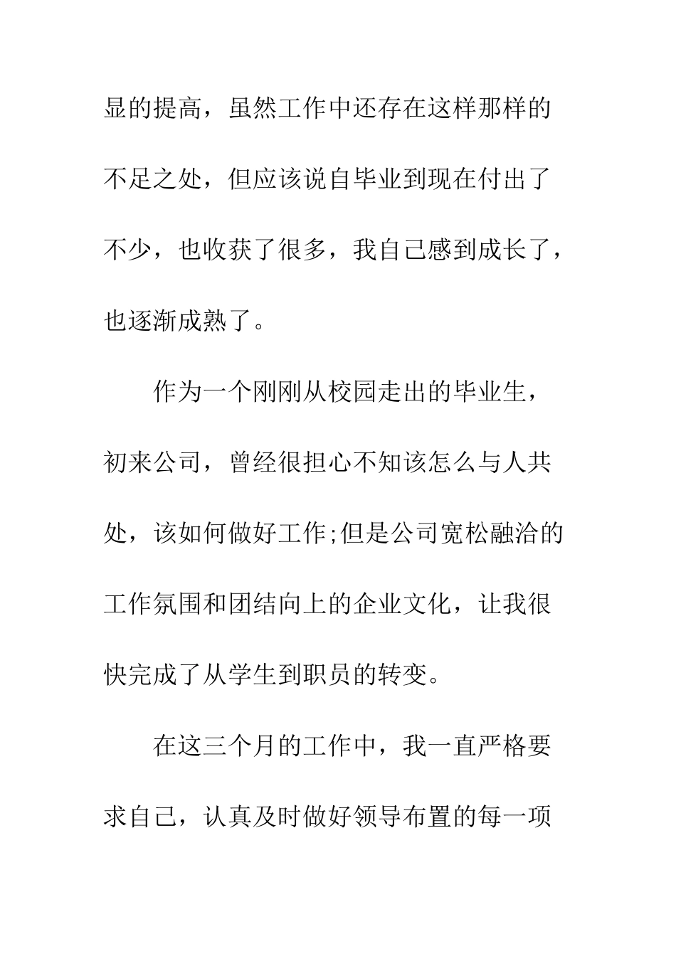 员工转正申请工作总结--精编范文_第2页
