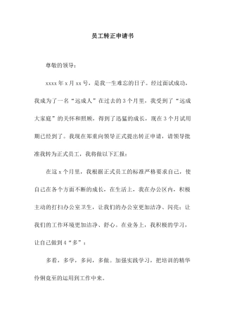 员工转正申请书-3