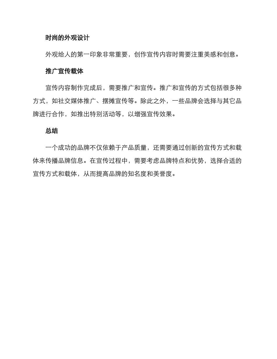 品牌创建宣传载体方案_第3页