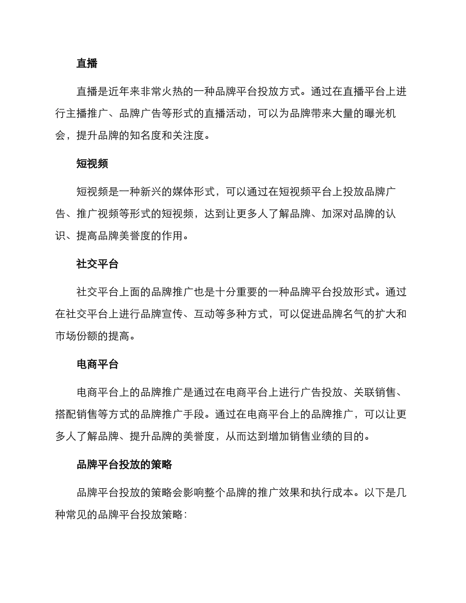 品牌平台投放方案_第2页