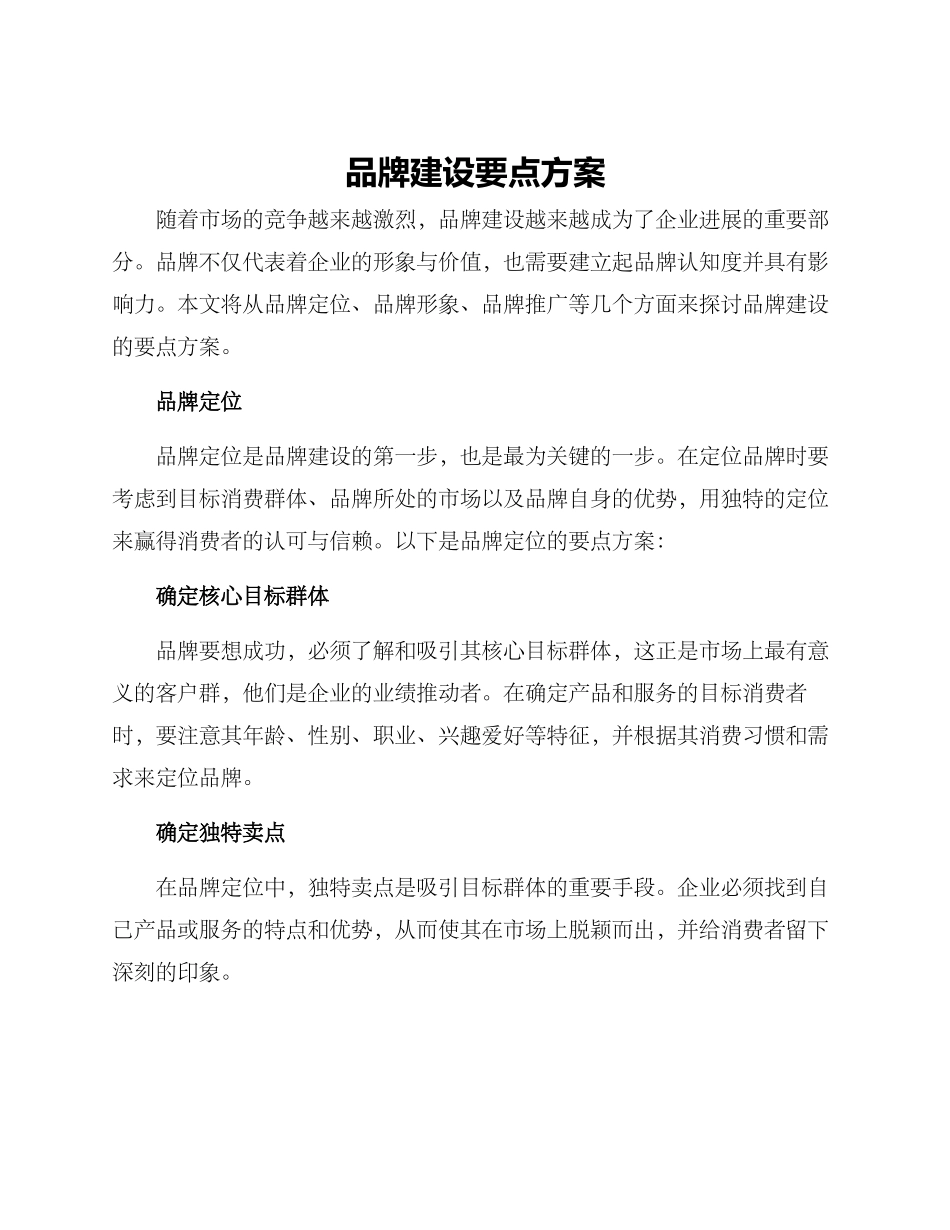 品牌建设要点方案_第1页
