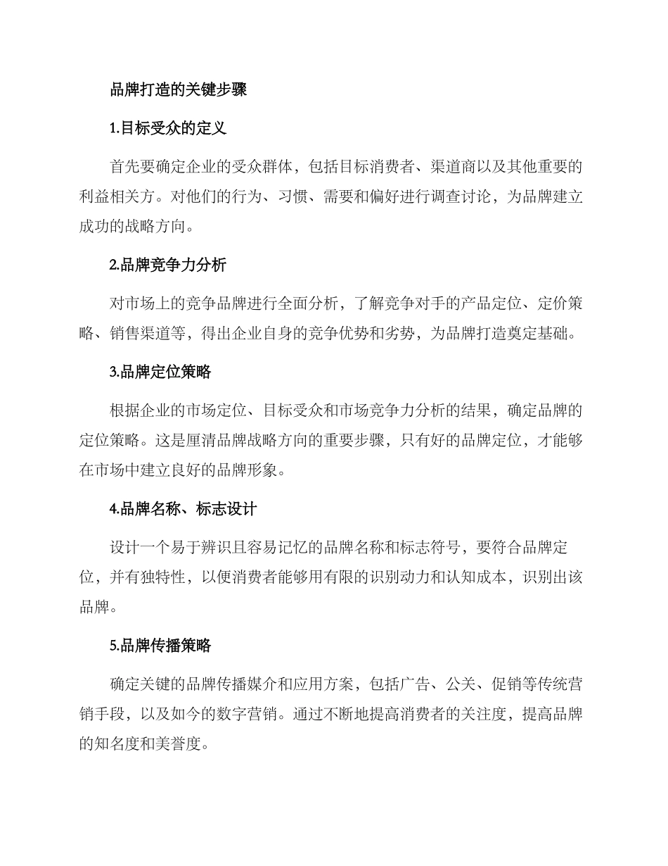 品牌打造分析方案_第2页