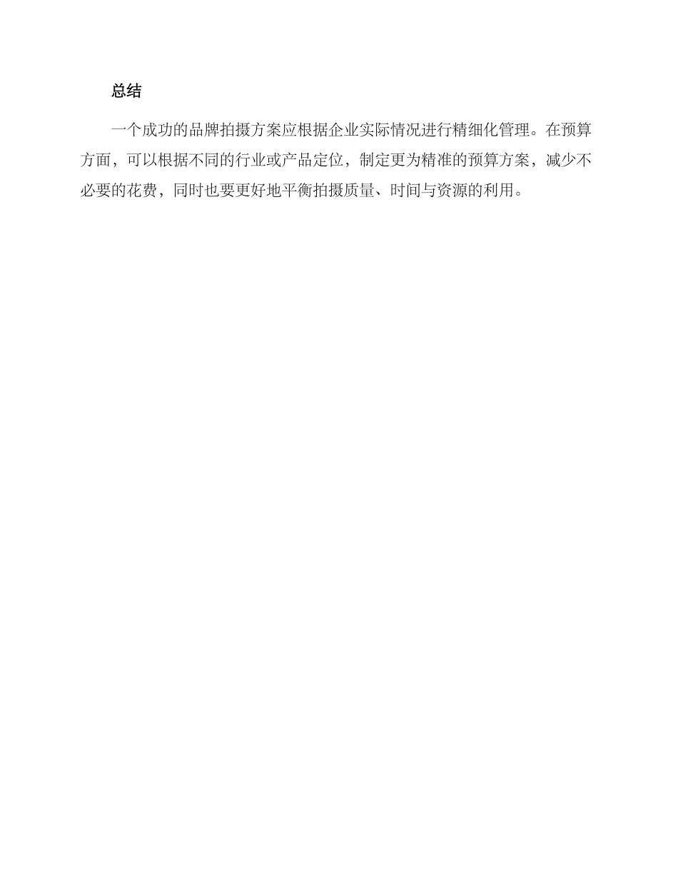 品牌拍摄预算方案_第3页