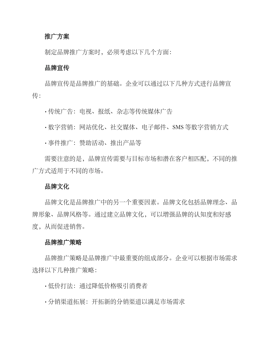 品牌推广销售方案_第2页