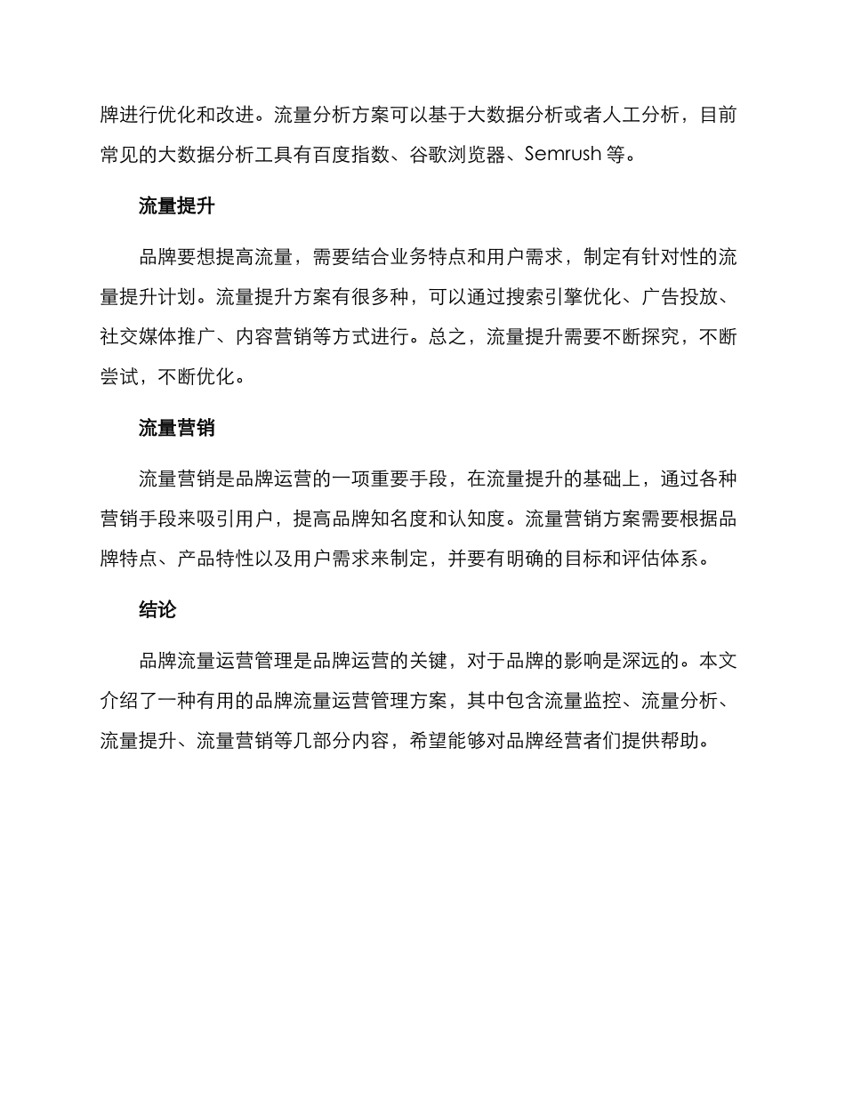 品牌流量运营管理方案_第2页