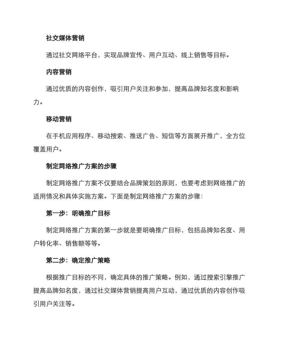 品牌策划网络推广方案_第2页