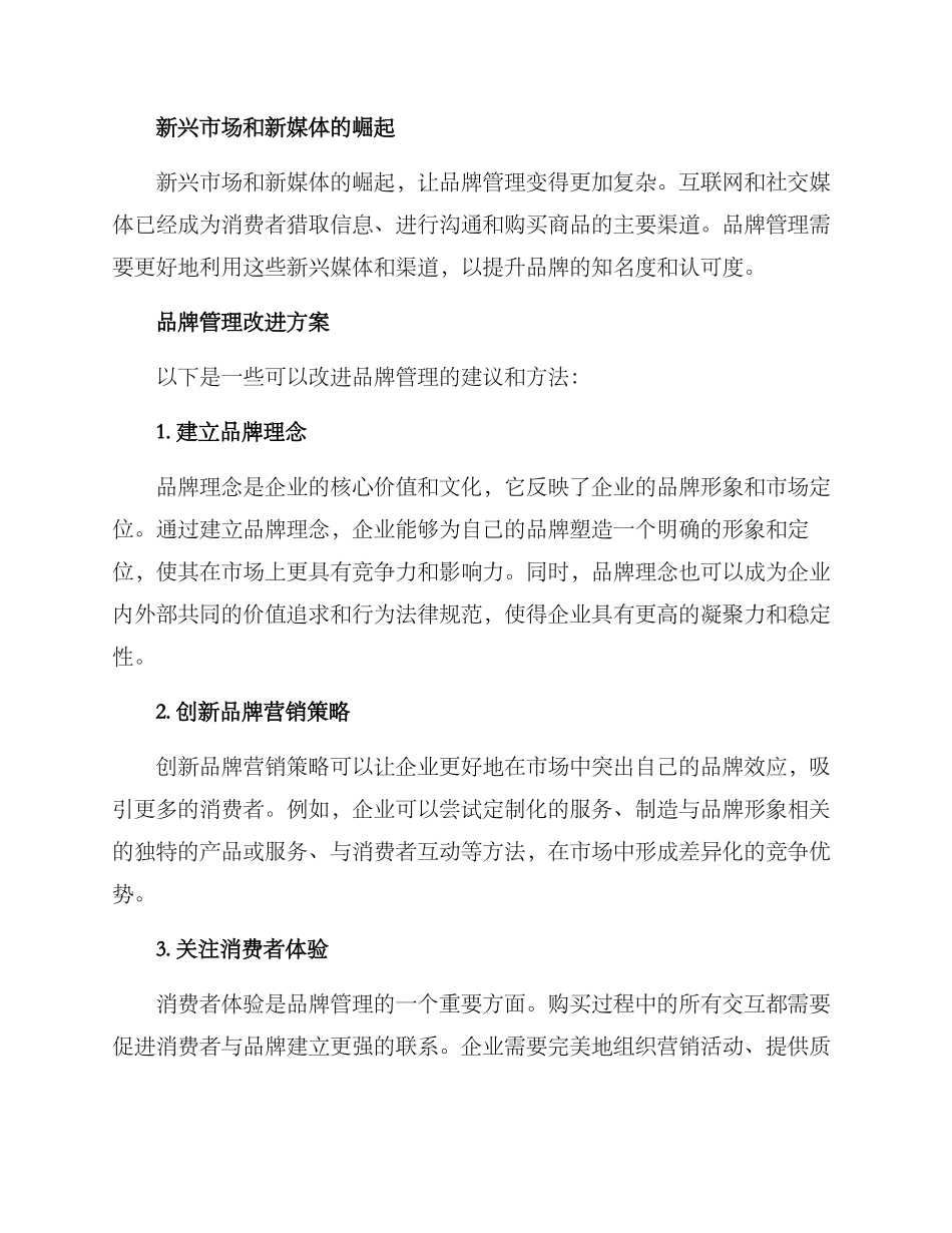 品牌管理改进方案_第2页