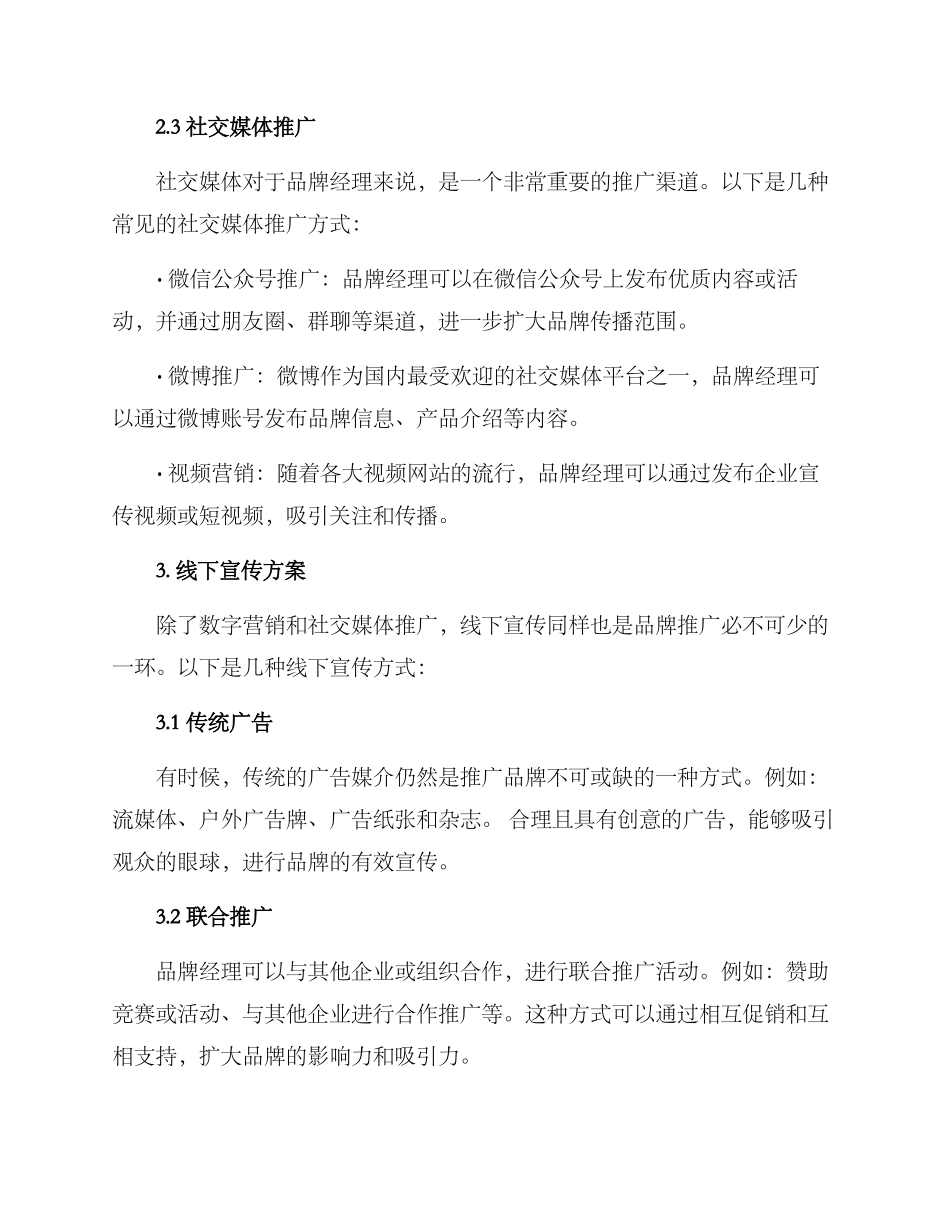 品牌经理推广方案_第2页