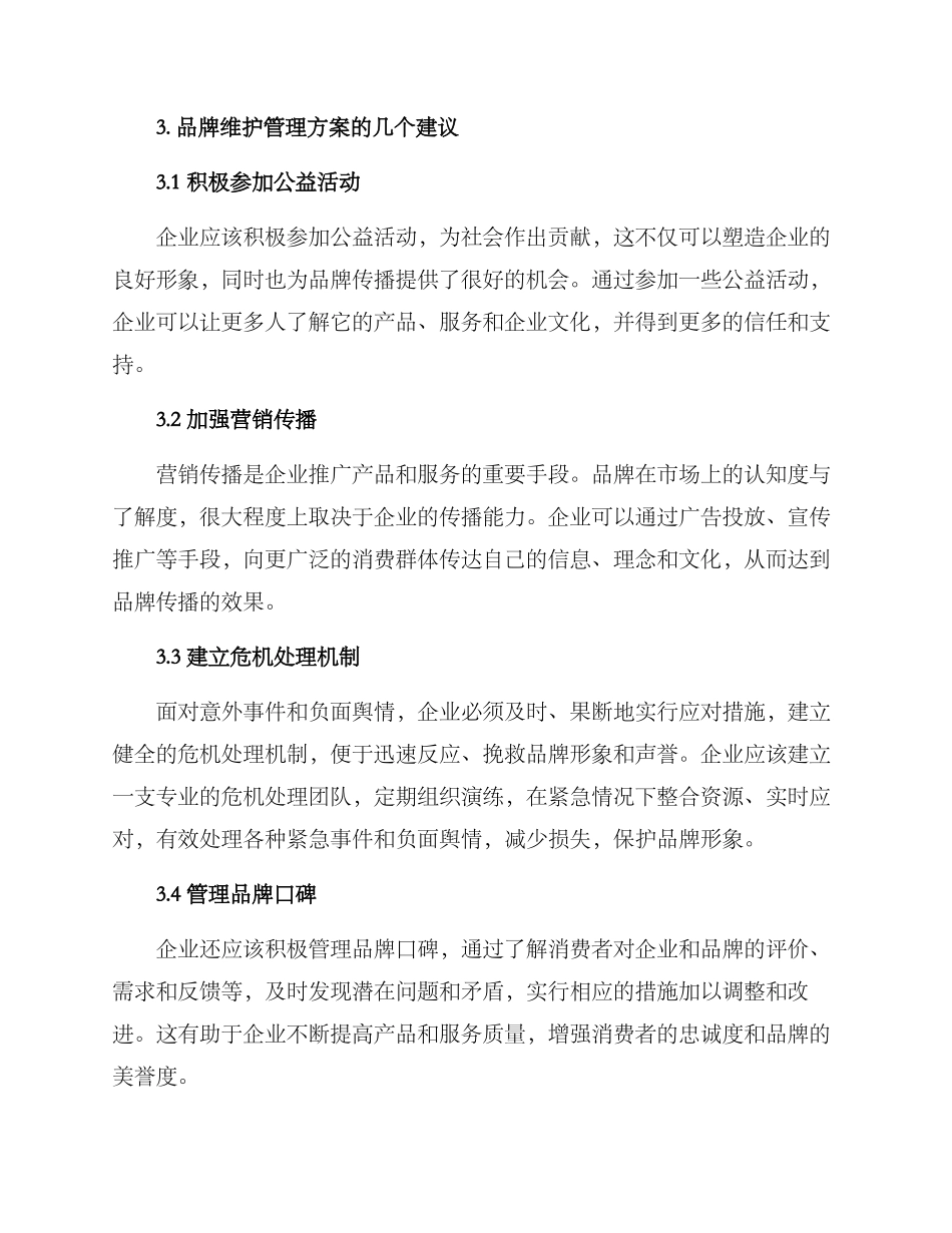 品牌维护管理方案_第2页