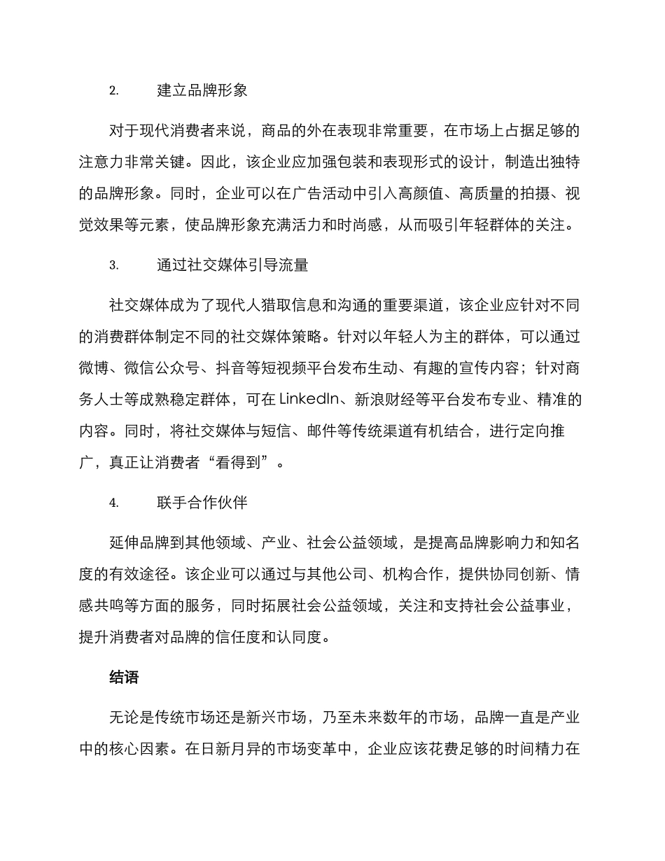 品牌营销方案报告_第2页