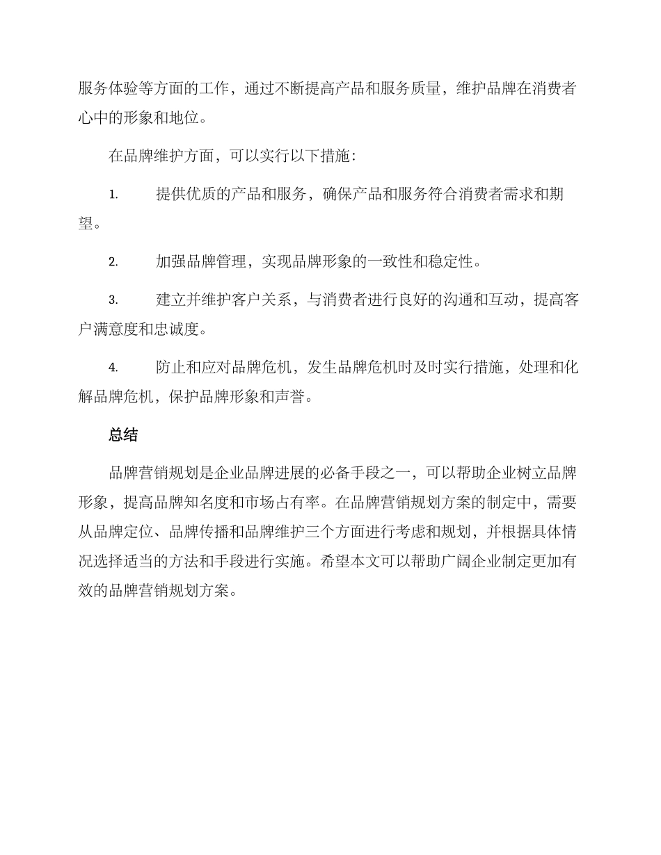 品牌营销规划方案_第3页