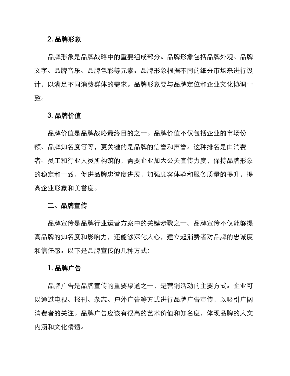 品牌行业运营方案_第2页