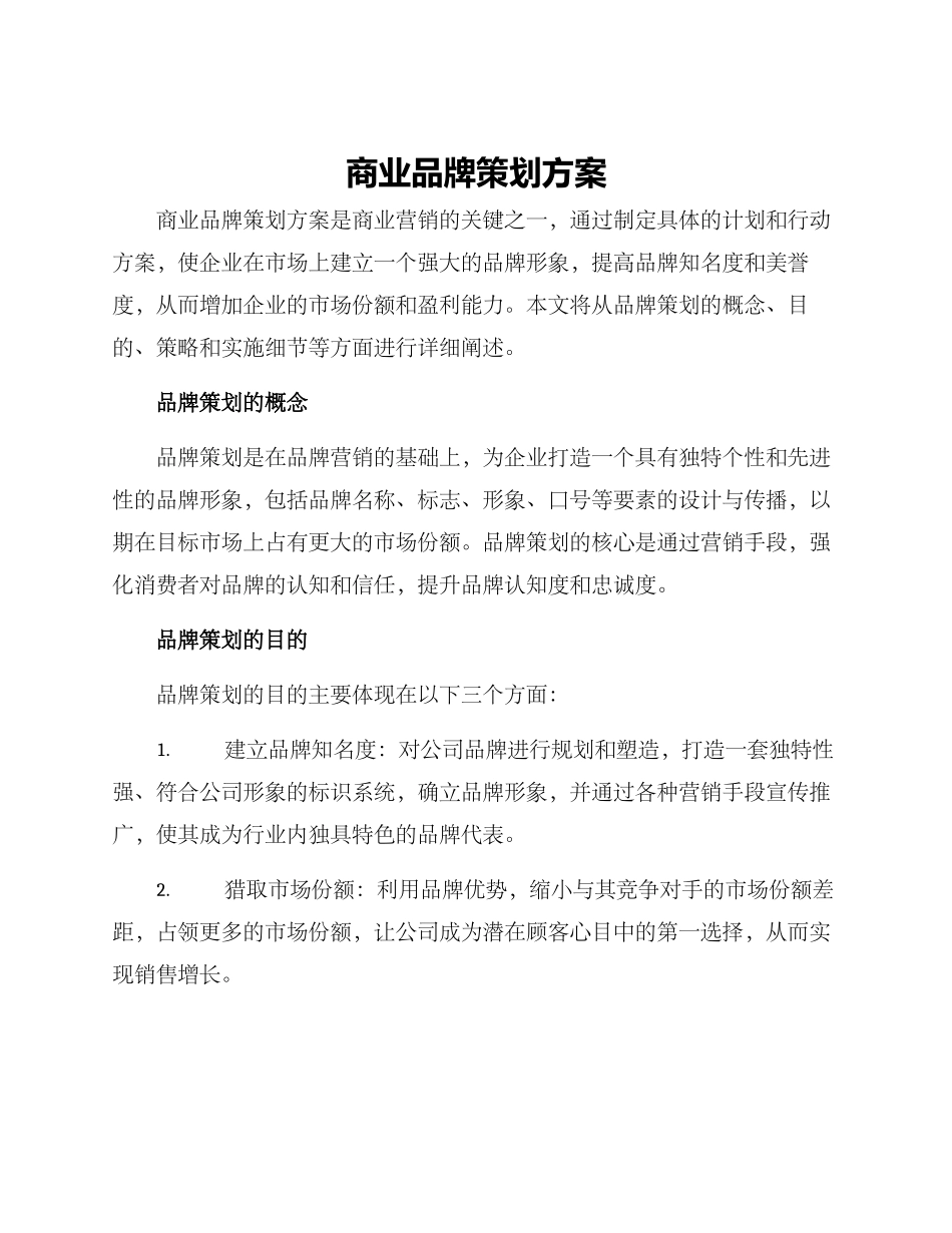 商业品牌策划方案_第1页