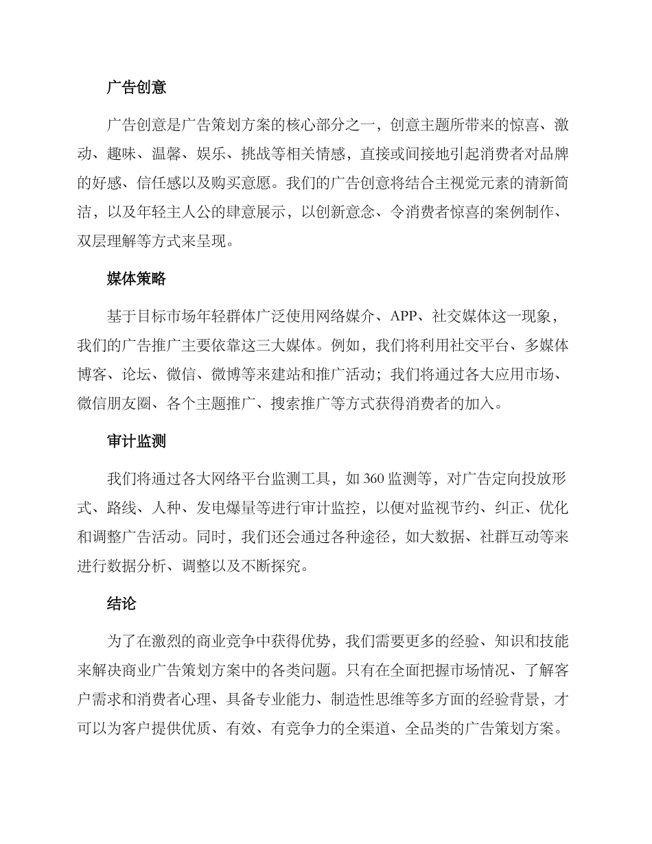 商业广告策划方案_第2页