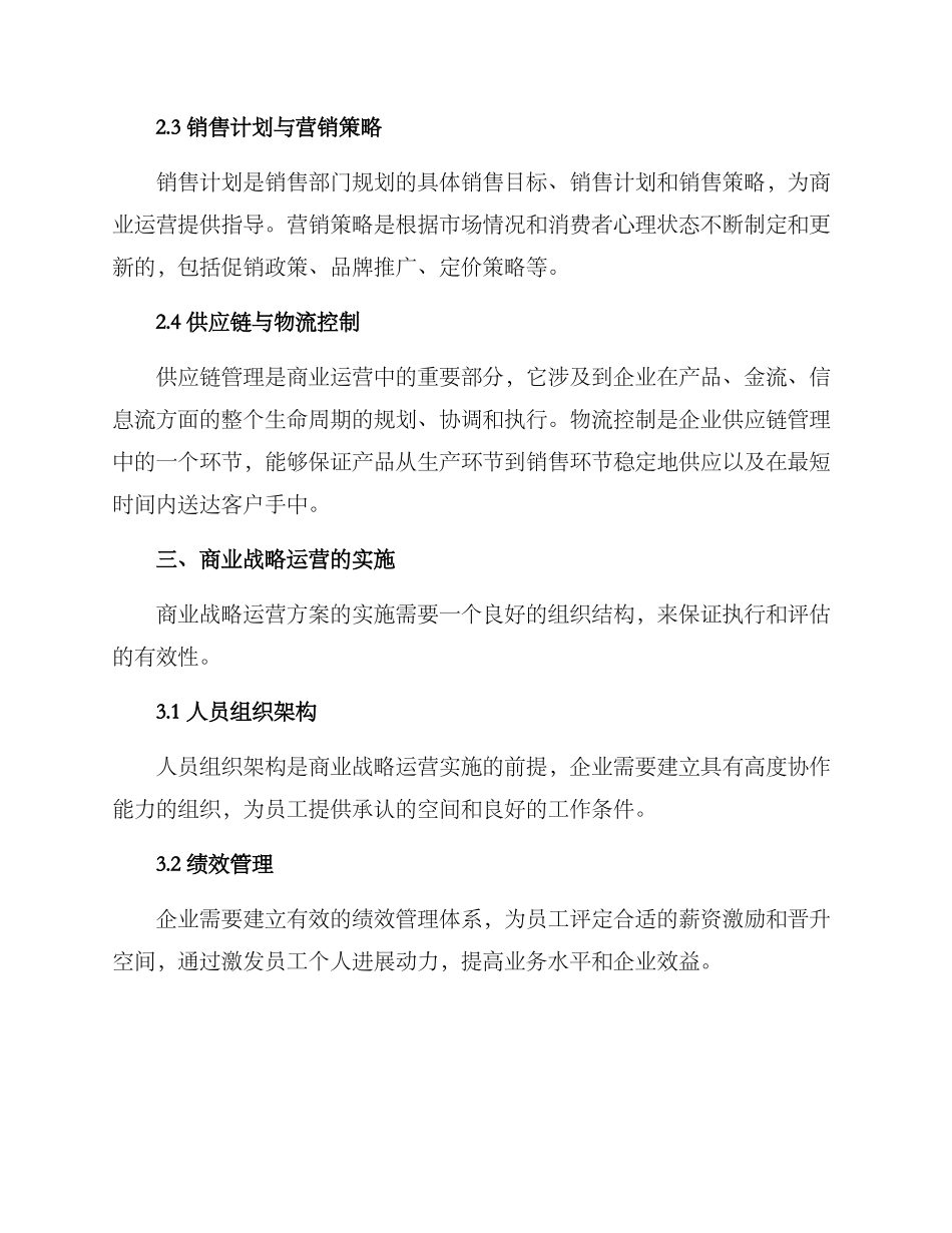 商业战略运营方案_第3页